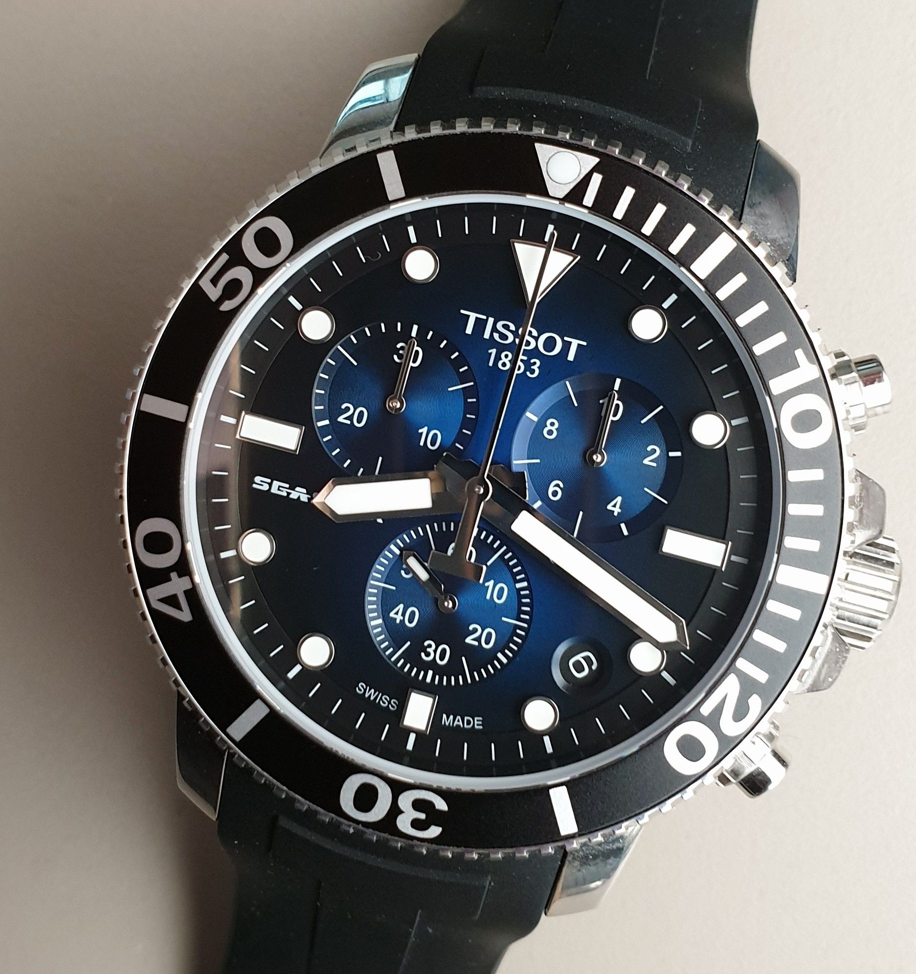 Нов Оригинален какъвото е в МОЛА за 1350лв Tissot Sea star