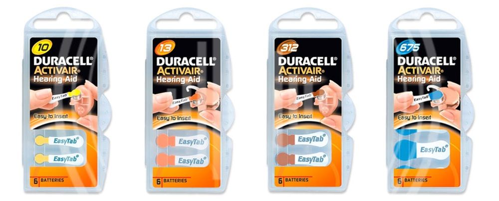 Элементы питания для слуховых аппаратов