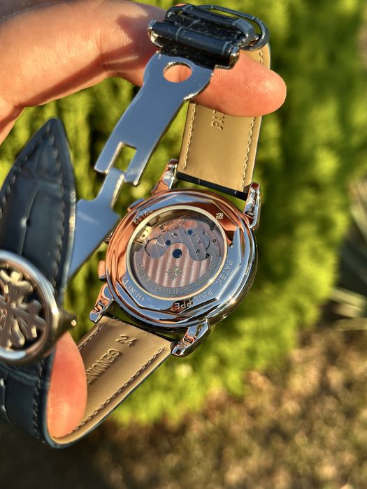 Ceas barbat patek philippe perpetual calendar blue steel