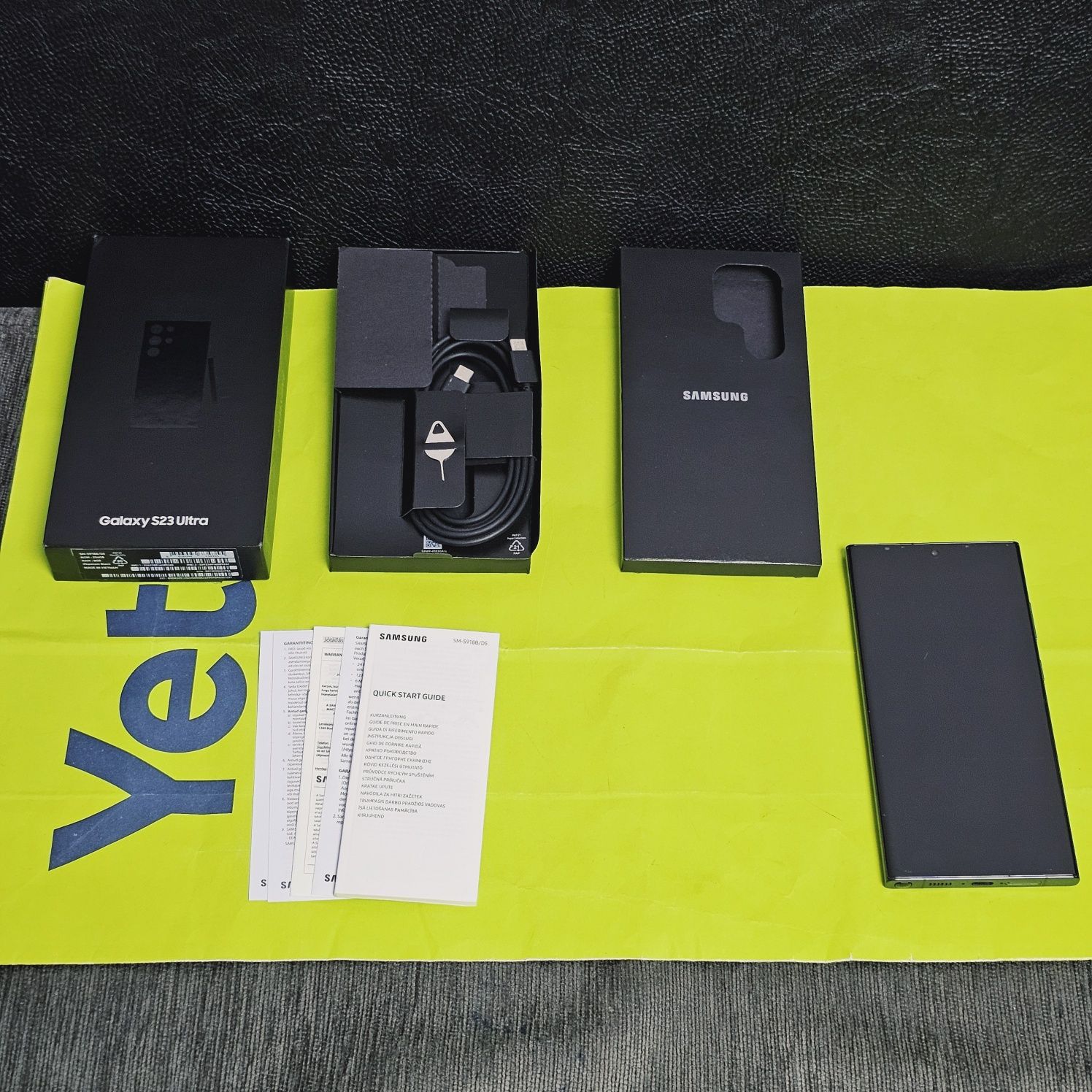 256GB Samsung S23 Ultra 5G Гаранция Yettel 2026г Phantom Black / Черен