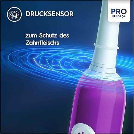 Електрическа четка за зъби Oral-B Pro Junior 6+ , пурпурна
