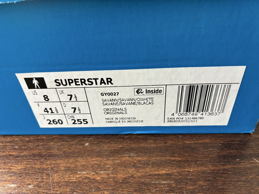 Маратонки Adidas Superstar 41 1/3