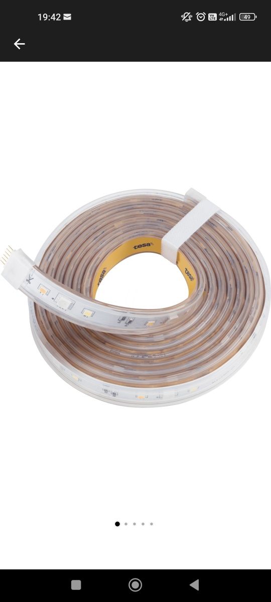 Banda LED RGB Smart extensie Eve Light Strip, 24W, 1800 lm, A++, 2m