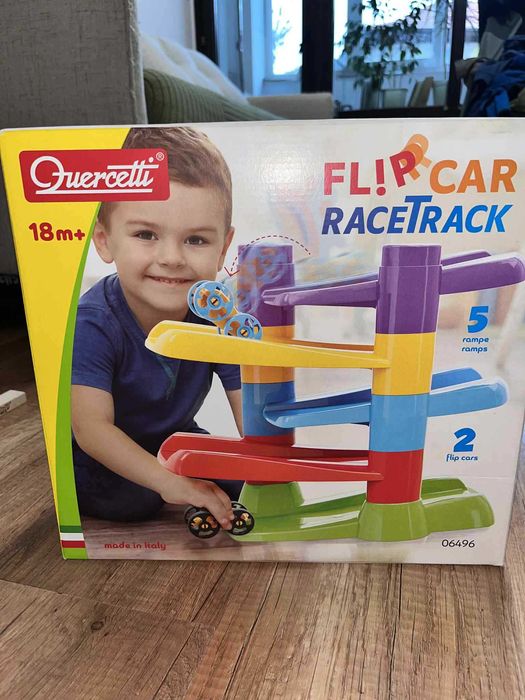 QUERCETTI Писта с 2 колички Flip Car Race Track