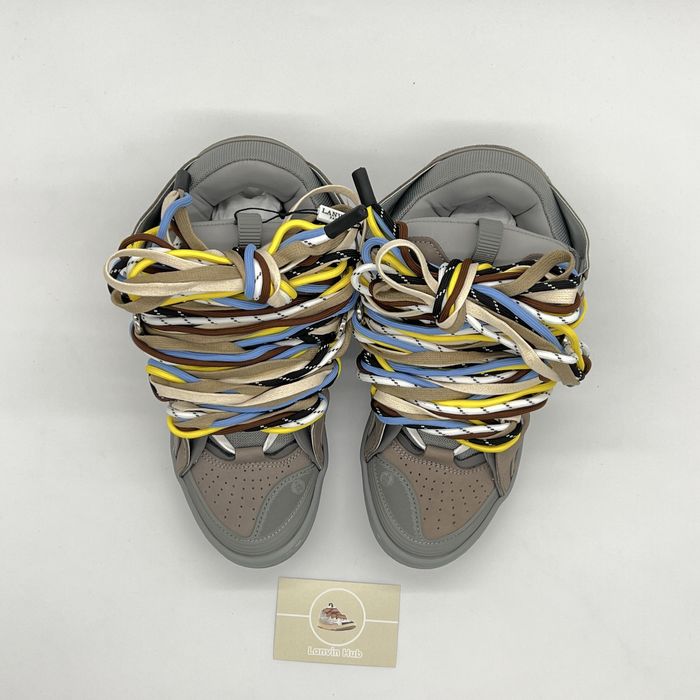 Lanvin Curb Gray Triple Lace