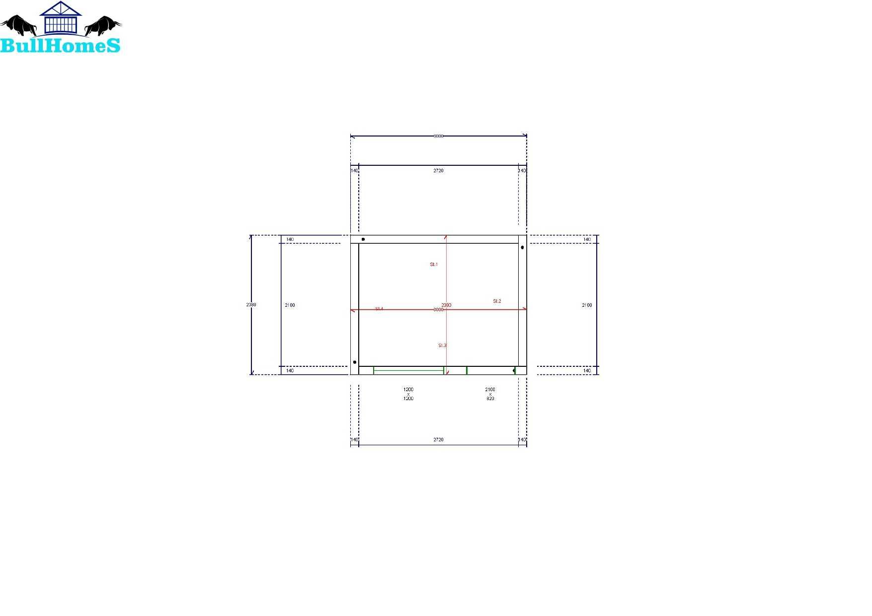 Бунгало, Къща, Къщи, Фургони, Контейнери, Гаражи-6.21м²