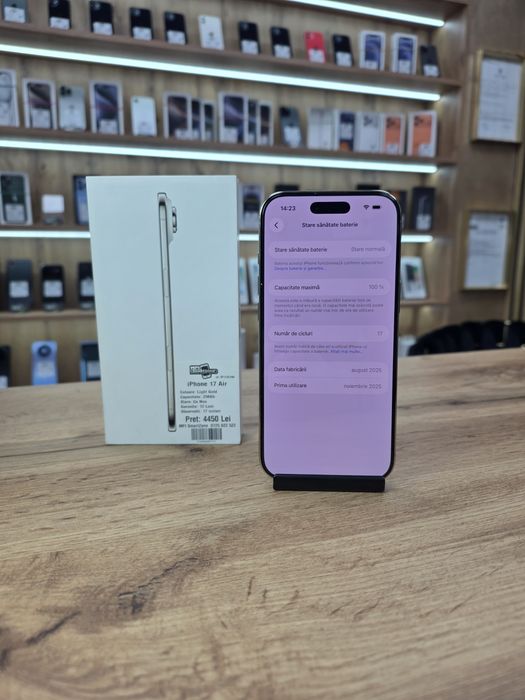 iPhone 17 Air Light Gold 256 Gb - Ca Nou - Garantie 12 luni