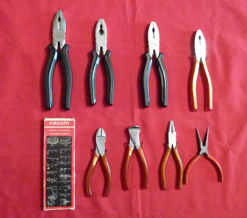 Изключителни NOS New-Old-Stock колекция Facom Клещи от 1979-1980г.