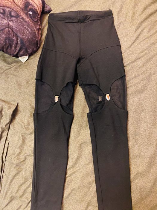 VÂNDUȚI!!! Colanti Negri Suspender MurMur