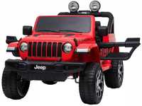 Masinuta electrica copii 2-8 ani Jeep Rubicon 180W 4x4, R.Moi Rosu