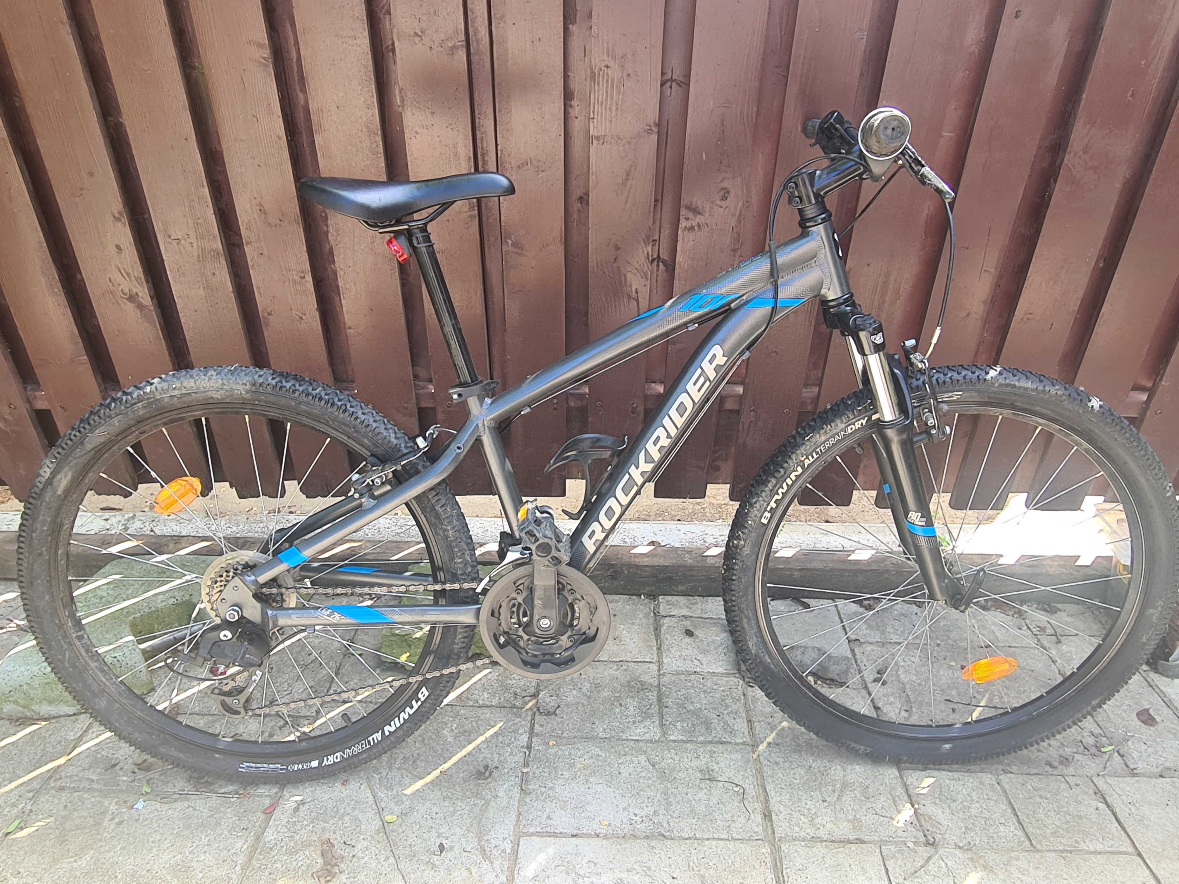 Bicicleta RockRider ST 100 MTB gri cadru XS 26"