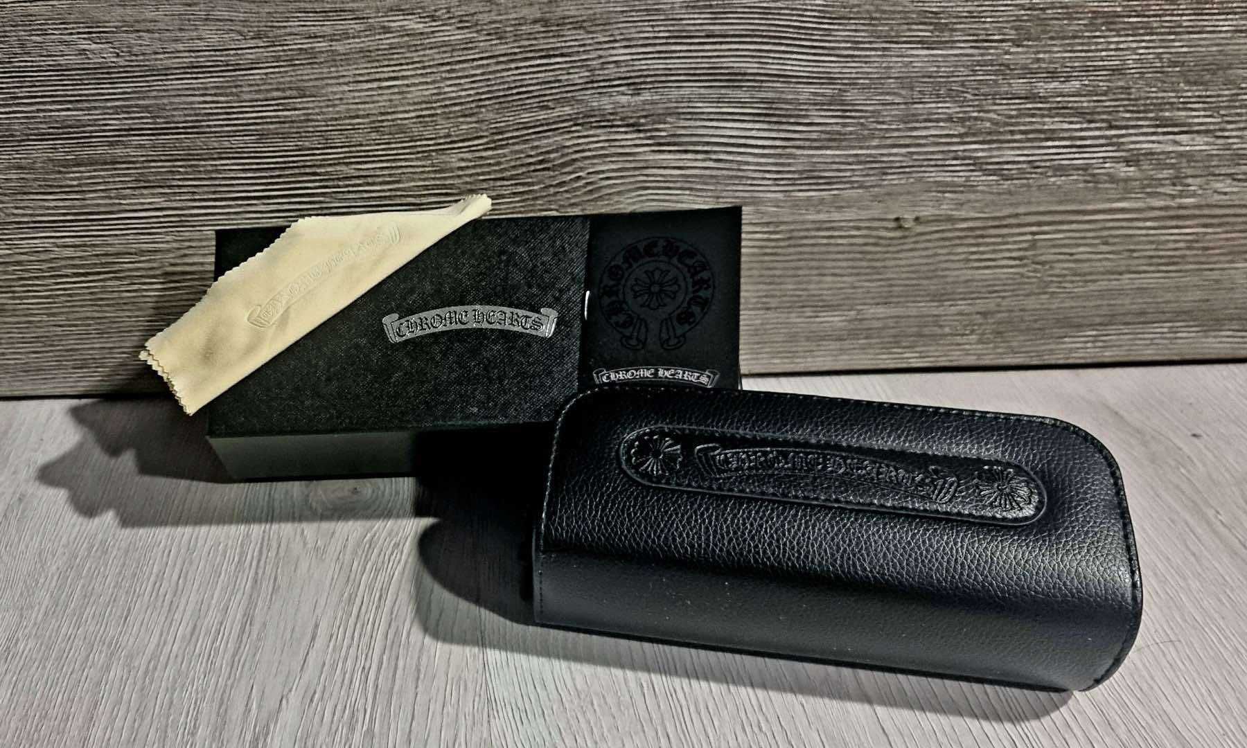 Луксозен ретро модел слънчеви очила CHROME HEARTS японски рамки