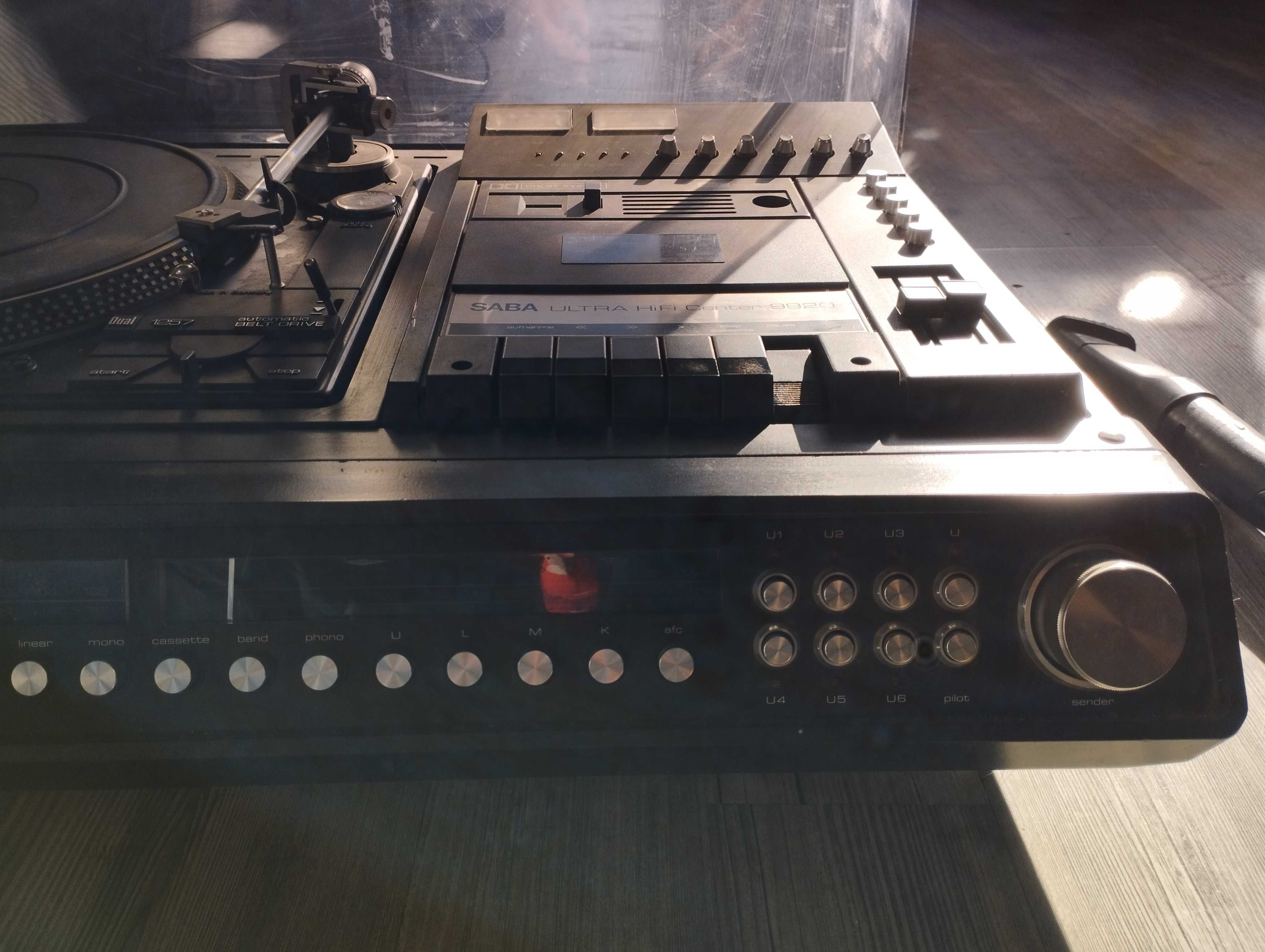 Saba ultra hifi center 9920 аудио система с грамофон, касетофон, радио