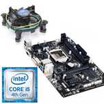KIT Placa de baza GIGABYTE GA-H81M-DS2V, Intel Core i5 4590 3.3GHz,