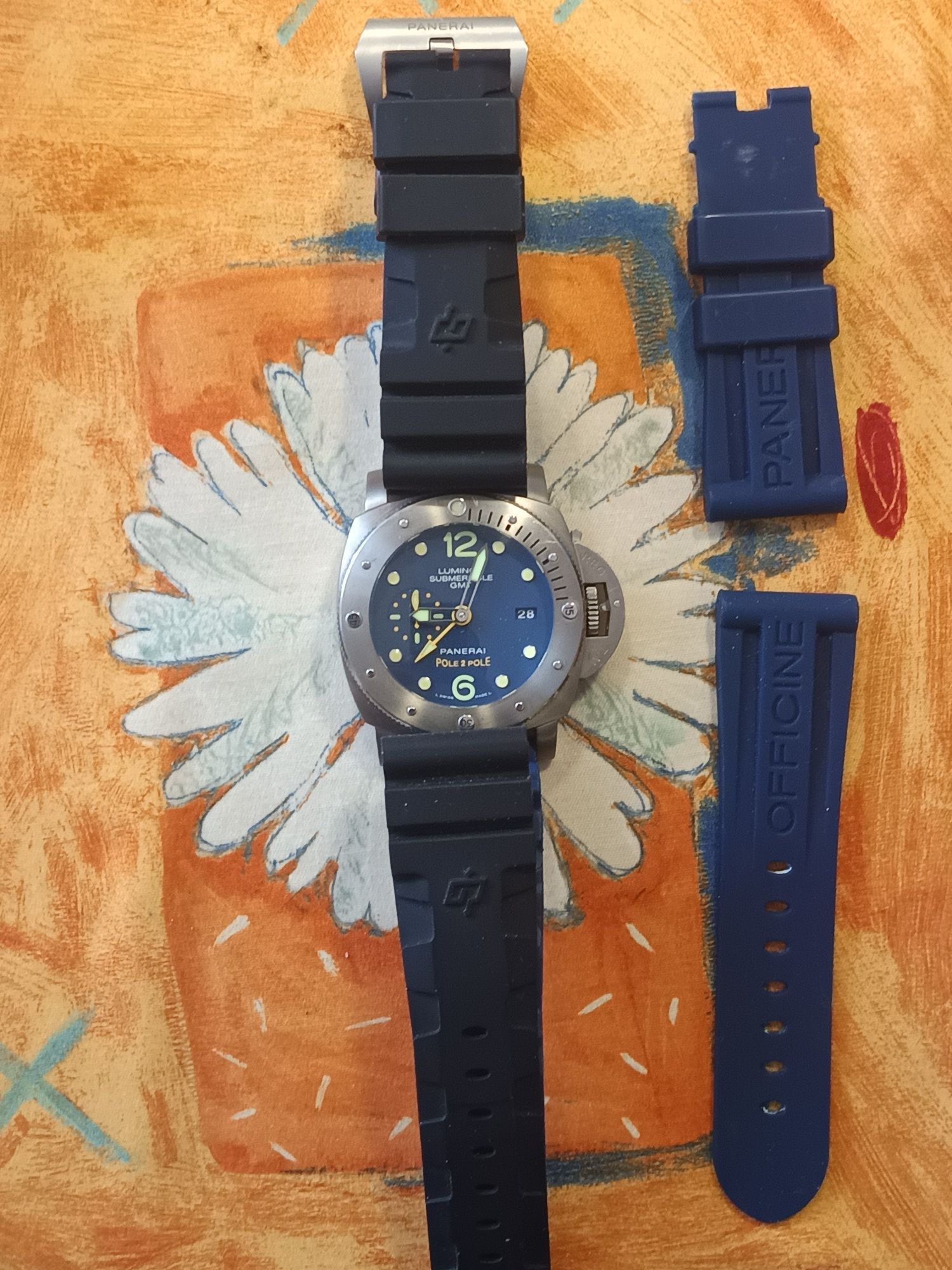 Топ цена!Panerai Pole 2 Pole Titan 47mm