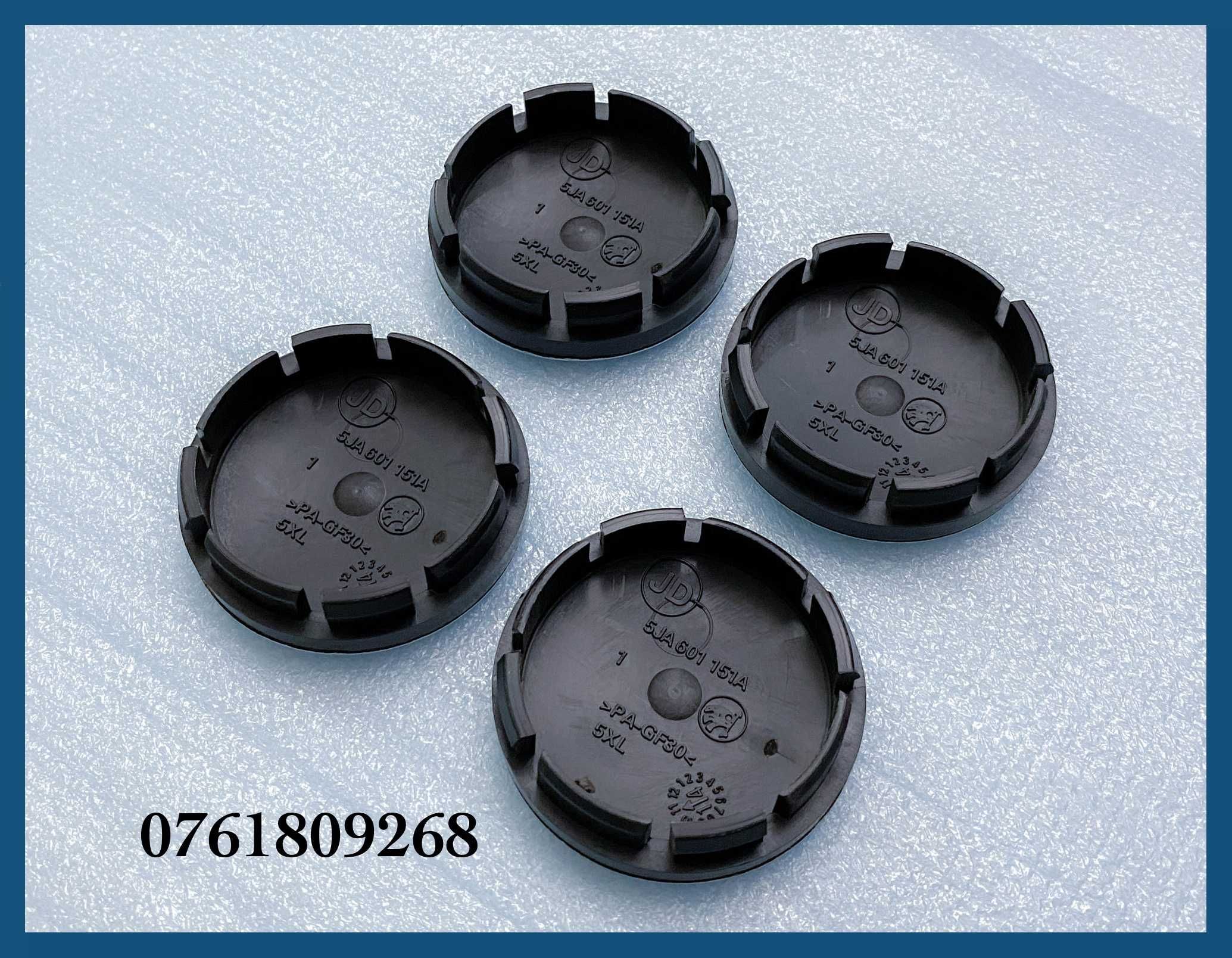 Set 4 capace 56mm 5JA601151 jante aliaj Skoda Octavia Fabia Yeti Rapid