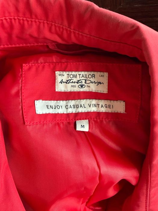 Tom Tailor червено палто (тренчкот)