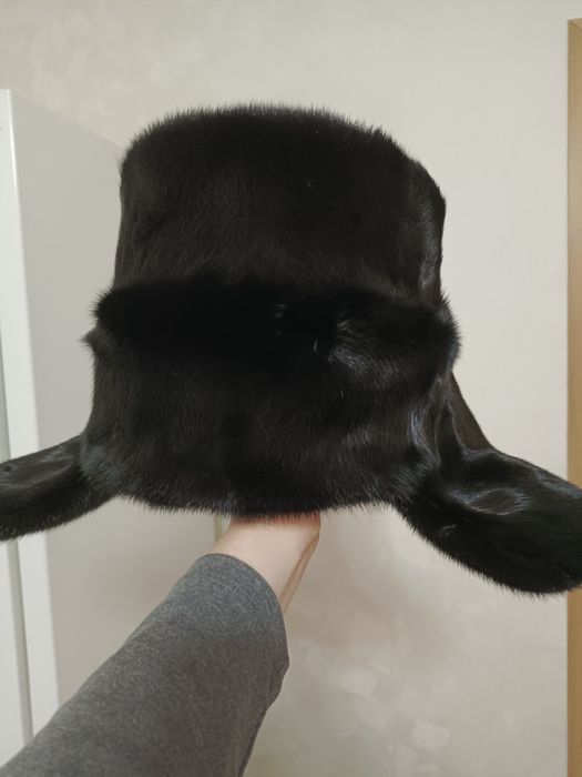 Шапка норковая ушанка