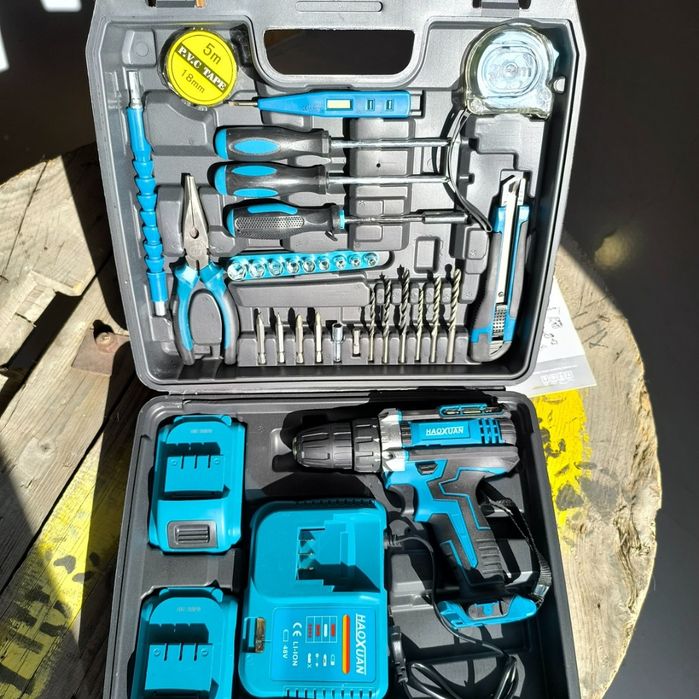 Акумулаторен винтоверт НОВИ 36 части 2бр.бат. 5Ah 48V