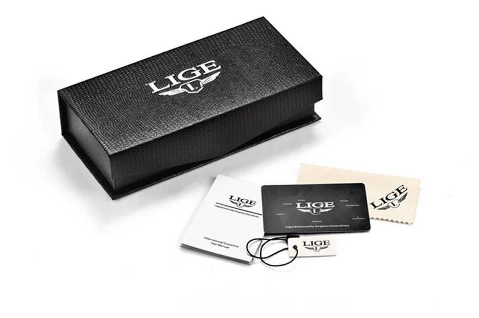 Водоустойчив кварцов мъжки часовник LIGE Sports Watch