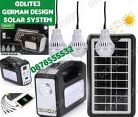 Мобилна соларна осветителна система комплект GDLITE3 за къмпинг,вила