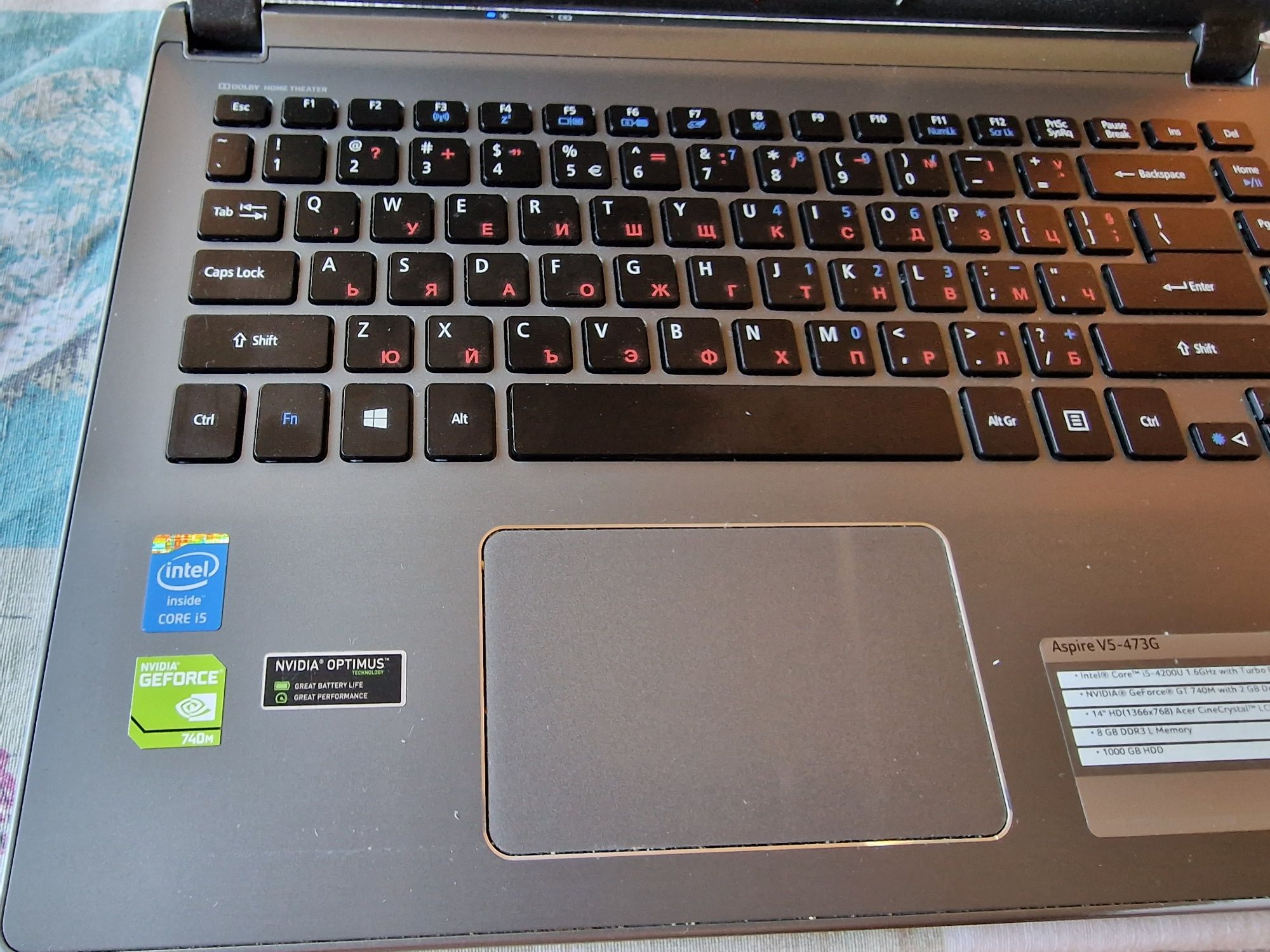 Продавам лаптоп Acer v5-473g i5