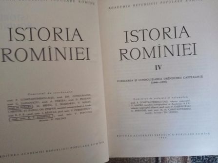 Istoria Romaniei 4 VOL