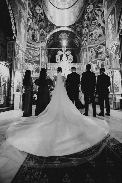 Rochie mireasă tip sirenă cu trenă detașabilă Lanovia