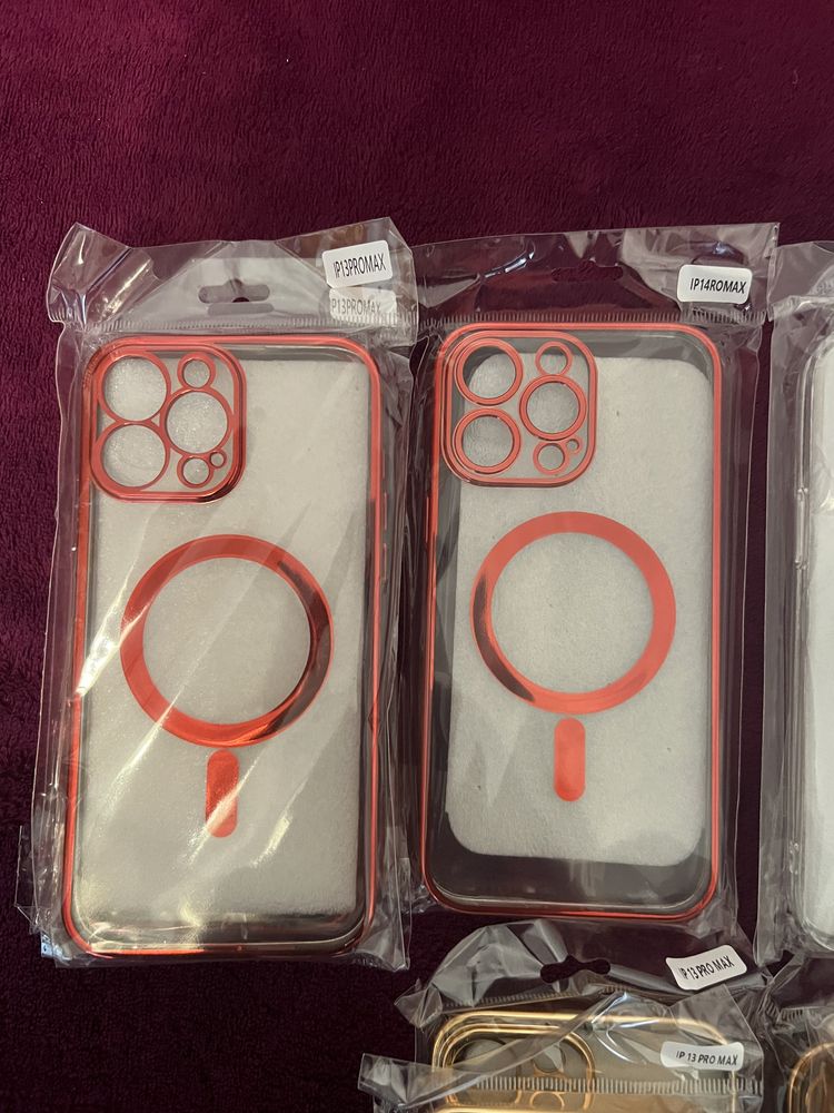 Huse iphone 13,14 promax MagSafe Luxury Shine Silicon
