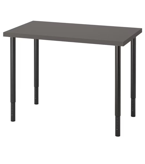 Birou gri inchis ikea