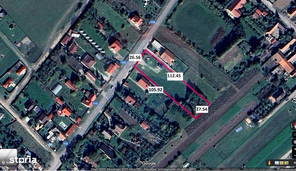 Teren intravilan de vanzare 2,950 mp Podu Oltului / Strada Principala