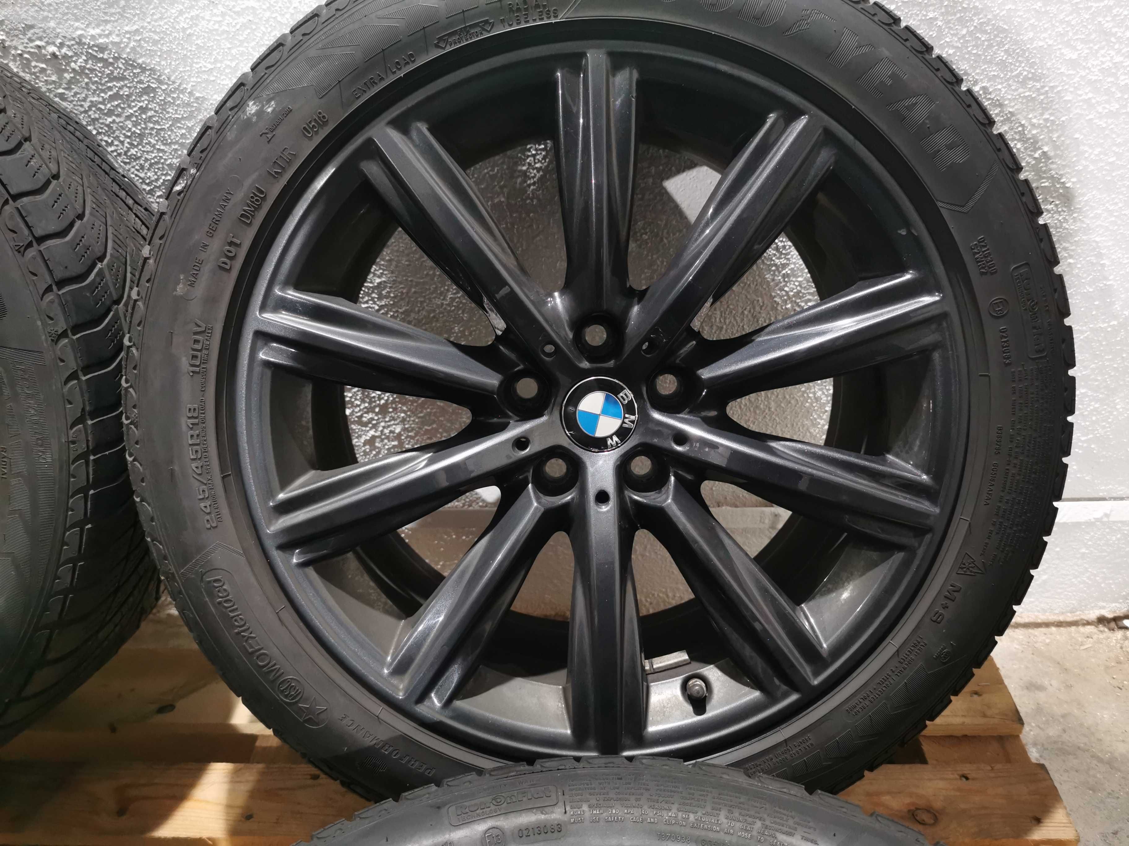 Jante Originale BMW G30 R.18 cu anvelope de iarna