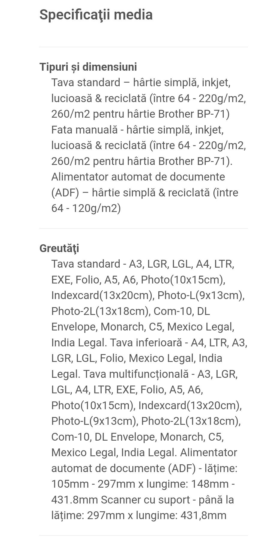 MFC Brother J3930 DW imprimantă multifuncțională A3