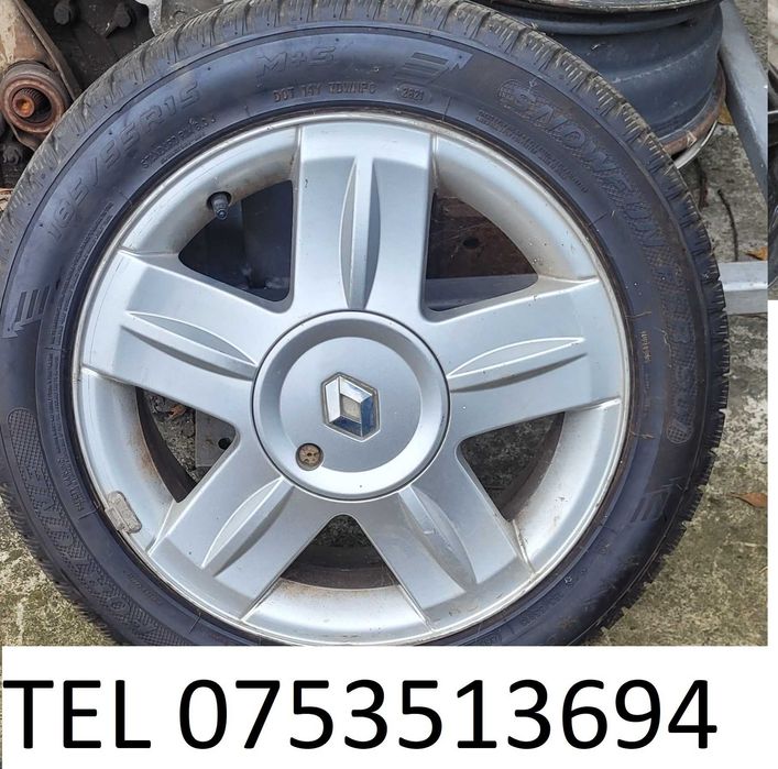 Roti Renault Clio cu cauciucuri de iarna 4 BUC 185/55/R15