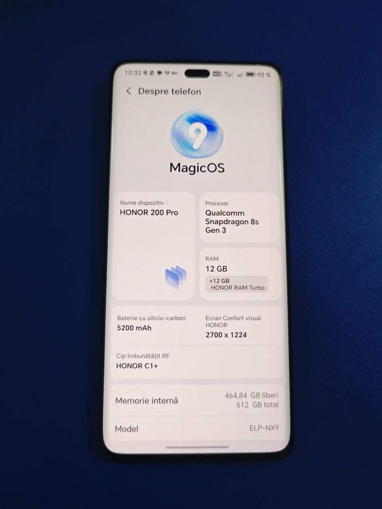 Honor 200 Pro Garanție 512Gb 12G ram