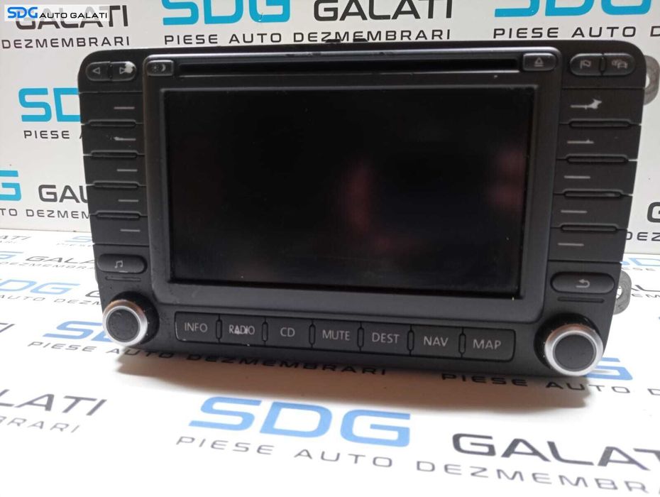 Radio CD DVD Player Navigație GPS Volkswagen Golf 5 2004 - 2008 Cod 1K0035198A 7612002015 [M3793]
