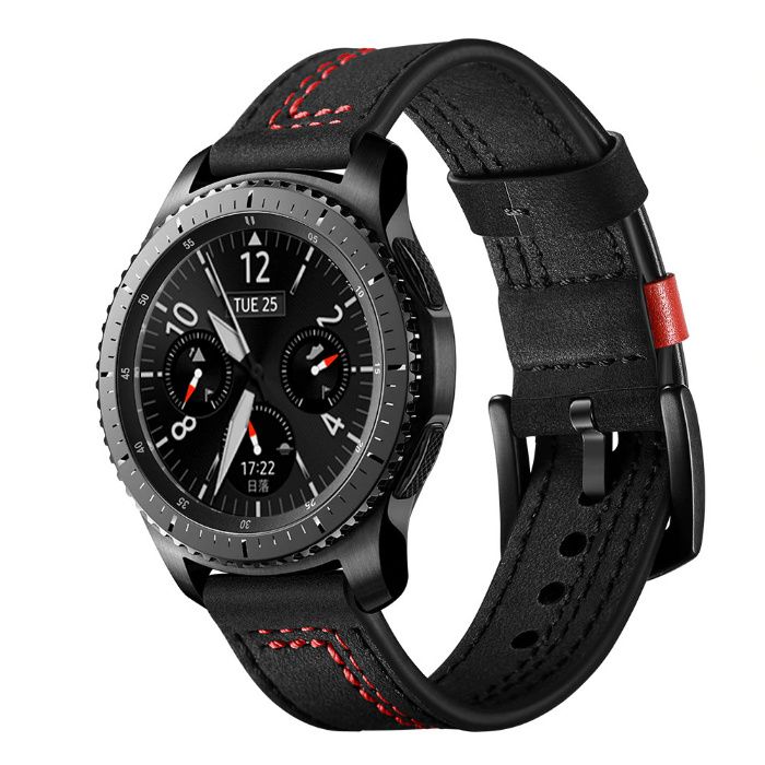 Curea piele 22mm ceas Samsung Watch 46mm Gear S3 Huawei Watch GT