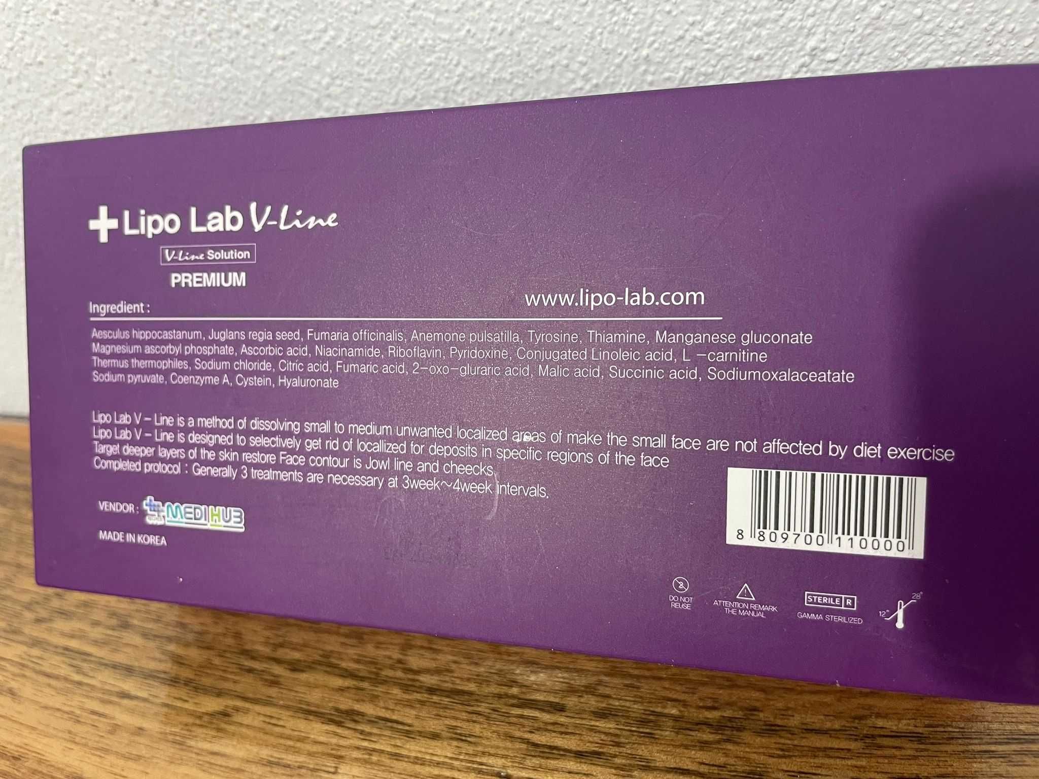 Lipo Lab V-Line este utilizat pentru lipoliza feței