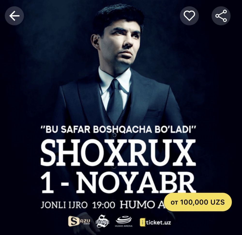 shoxrux rep fanga bilet bor