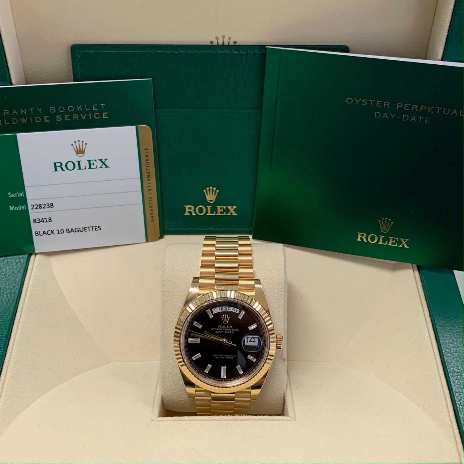 Rolex Day Date President Gold /Black