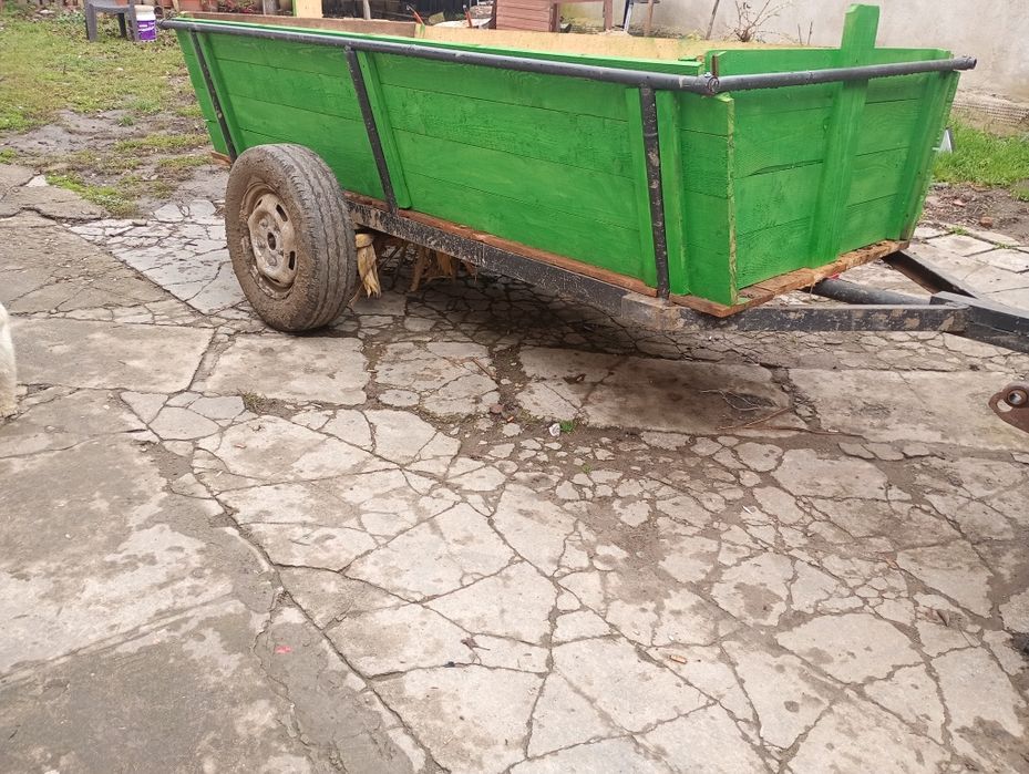 Remorca mono acxa lungime 3 metri Cu sistem de frânare