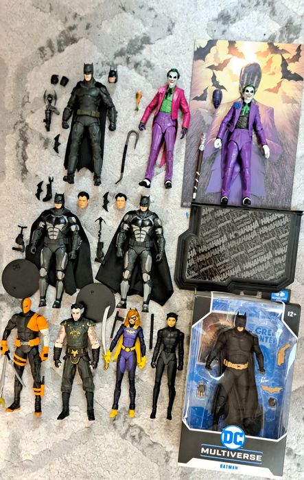 Figurine Mcfarlane DC Batman, Joker, deathstroke