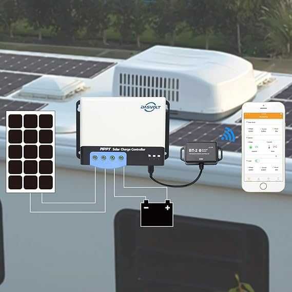 MPPT Dasvolt 50A 12V/24V Bluetooth Regulator/controler solar baterii