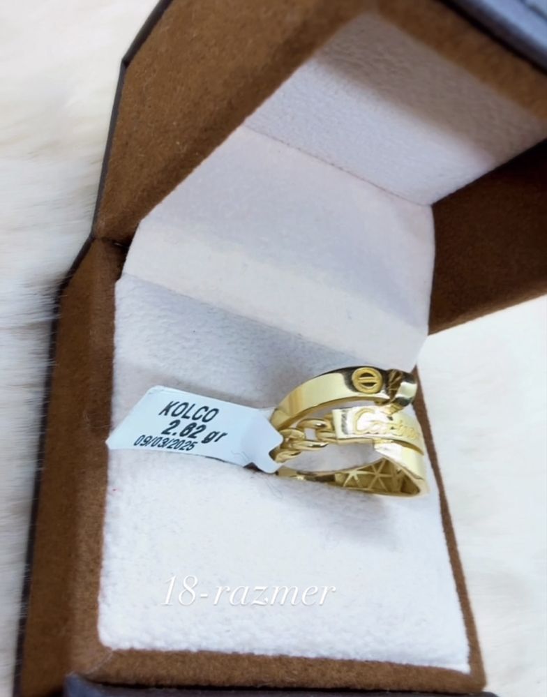 Элегантный кольцо  Cartier 2,62гр 585проба 18-размер