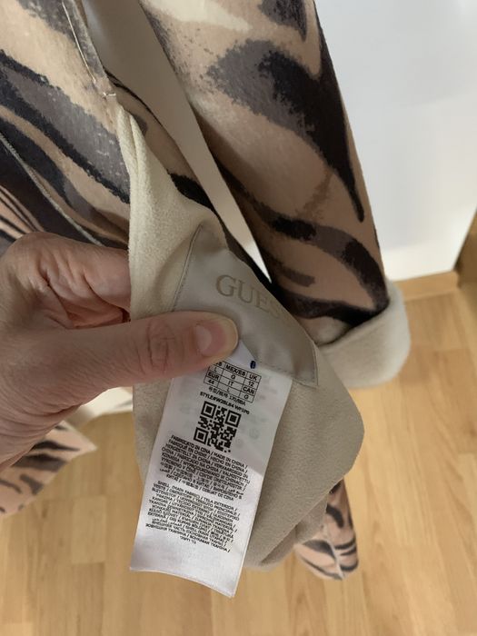 Guess palton dama, de blana, reversibil