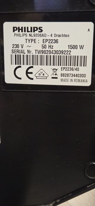 Aparat de cafea / Espressor de cafea Philips EP2236