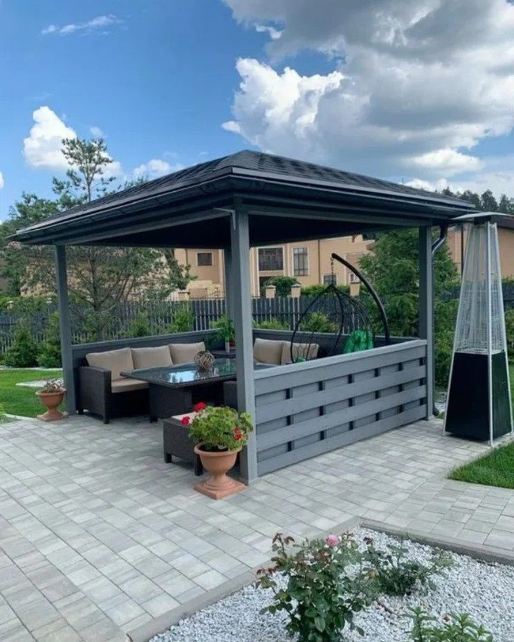 Беседки из металла и дерева
