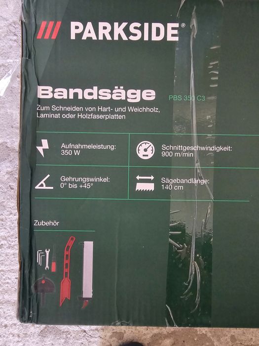 Banzic parkside fierastrau cu banda pentru banc