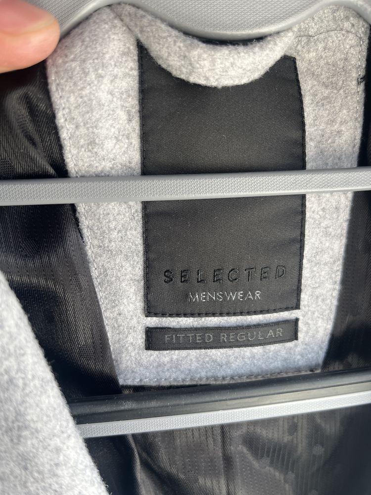 Мъжко палто Selected, модел S3  Lester Wool, XL, 70% вълна