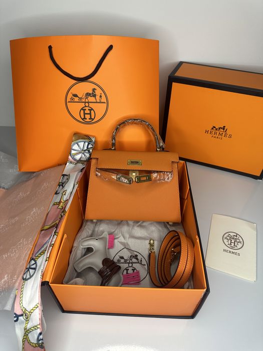 Geanta de lux HERMES Kelly mini 19  cm piele naturala 100% cadou c:42